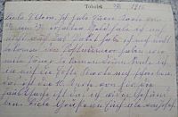 1916 Kriegsgefangenschaft  Brief 3 RV